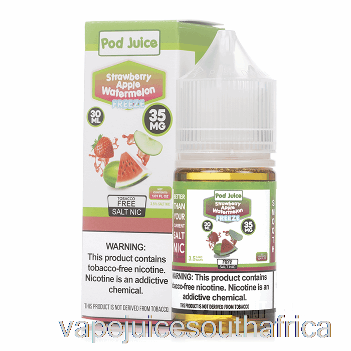 Vape Juice South Africa Freeze Strawberry Apple Watermelon - Pod Juice - 30Ml 35Mg